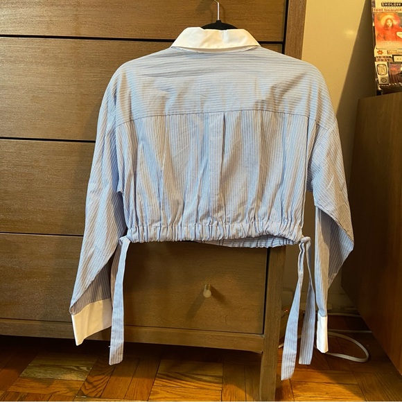 Zara cropped tailored button down shirt - Picture 2 of 5
